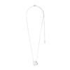 Pilgrim Presence Coin Necklace, Silver