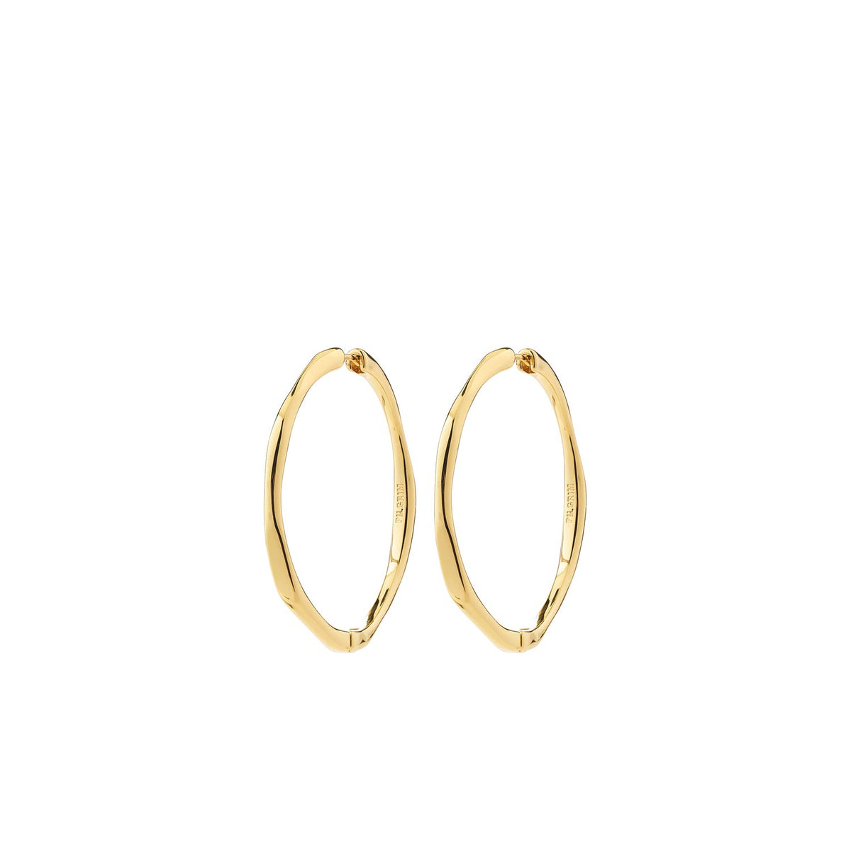 Pilgrim Presence Hoop Earrings, Gold