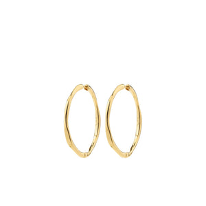 Pilgrim Presence Hoop Earrings, Gold