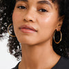 Pilgrim Presence Hoop Earrings, Gold