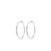 Pilgrim Presence Hoop Earrings, Silver
