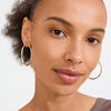 Pilgrim Presence Hoop Earrings, Silver