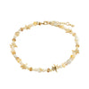Pilgrim Prism Ankle Chain, Beige