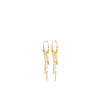 Pilgrim Prism Hoop Earrings, Gold
