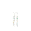Pilgrim Prism Hoop Earrings, Silver