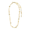 Pilgrim Prism Necklace, Beige & Gold