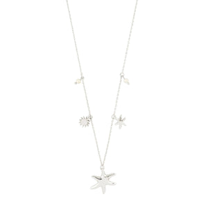 Pilgrim Prism Necklace, Silver