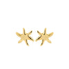 Pilgrim Prism Starfish Earrings, Gold