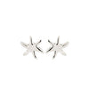 Pilgrim Prism Starfish Earrings, Silver