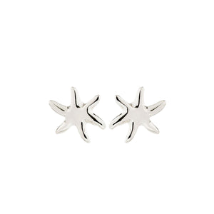 Pilgrim Prism Starfish Earrings, Silver
