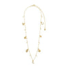 Pilgrim Prucence Charm Necklace, Gold