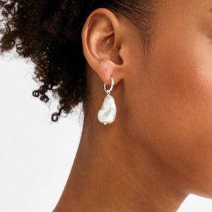 Pilgrim Radley Pearl Earrings, Silver