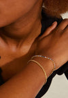 Pilgrim Reign Set of 2 Layering Bracelets, Gold