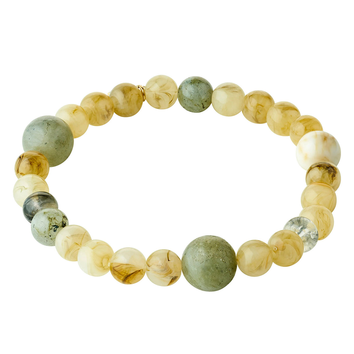 Pilgrim Root Beaded Bracelet, Green Multi
