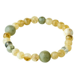 Pilgrim Root Beaded Bracelet, Green Multi