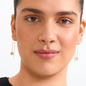 Pilgrim Root Chain Earrings, Gold