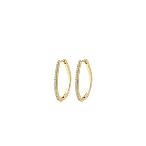 Pilgrim Root Hoop Earrings, Gold