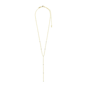 Pilgrim Root Y Necklace, Gold