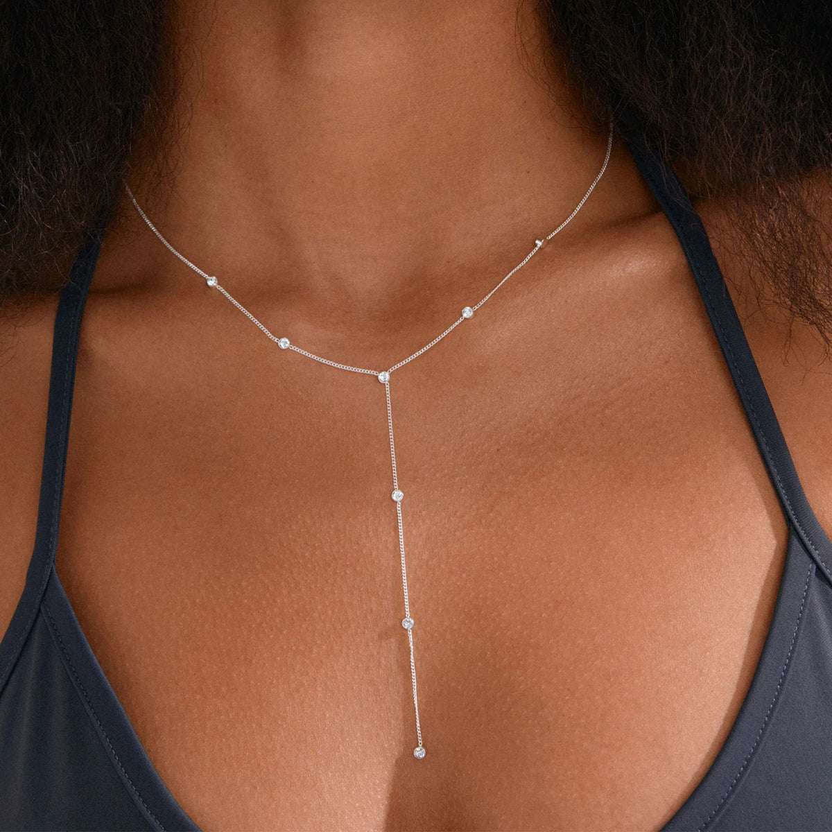 Pilgrim Root Y Necklace, Silver