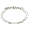 Pilgrim Rowan Set of 2 Layering Bracelets, Silver