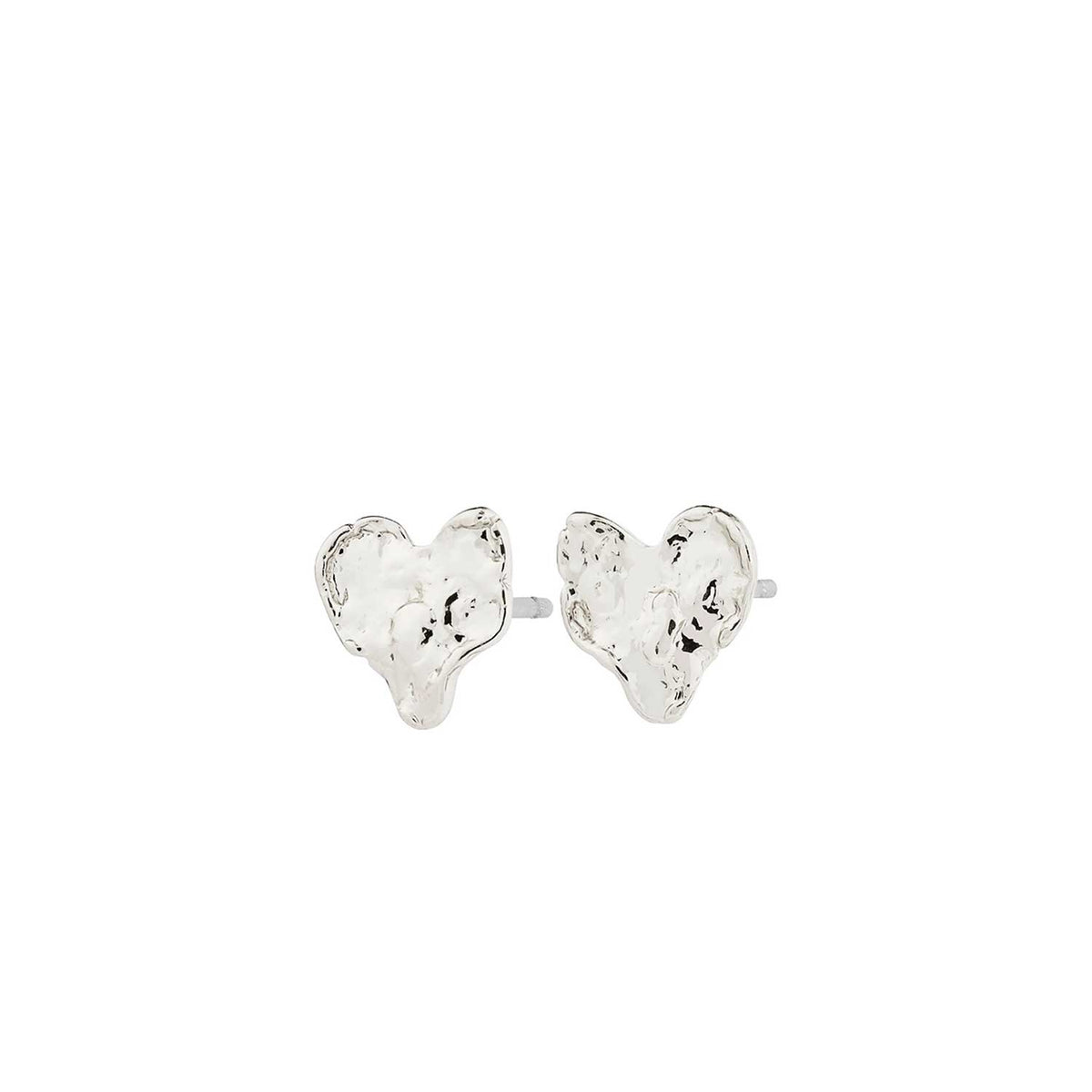 Pilgrim Ryan Heart Earrings, Silver