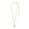 Pilgrim Scottie Wavy Coin Necklace, Gold