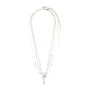 Pilgrim Sea Set of 3 Layering Necklaces, Silver
