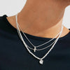 Pilgrim Sea Set of 3 Layering Necklaces, Silver