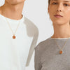 Pilgrim Sense Aventurine Necklace, Gold