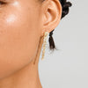Pilgrim Sense Drop Earrings, Gold