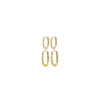 Pilgrim Sense Set of 2 Stacking Earrings, Gold