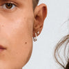 INSTANT earrings 2 in 1 set silver plated