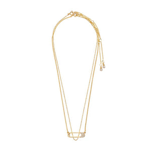 INSTANT NECKLACE 2 IN 1 SET GOLD PLATED