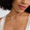 INSTANT NECKLACE 2 IN 1 SET SILVER