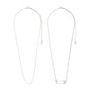 INSTANT NECKLACE 2 IN 1 SET SILVER