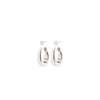 Pilgrim Set of 2 Starlight Earrings, Silver