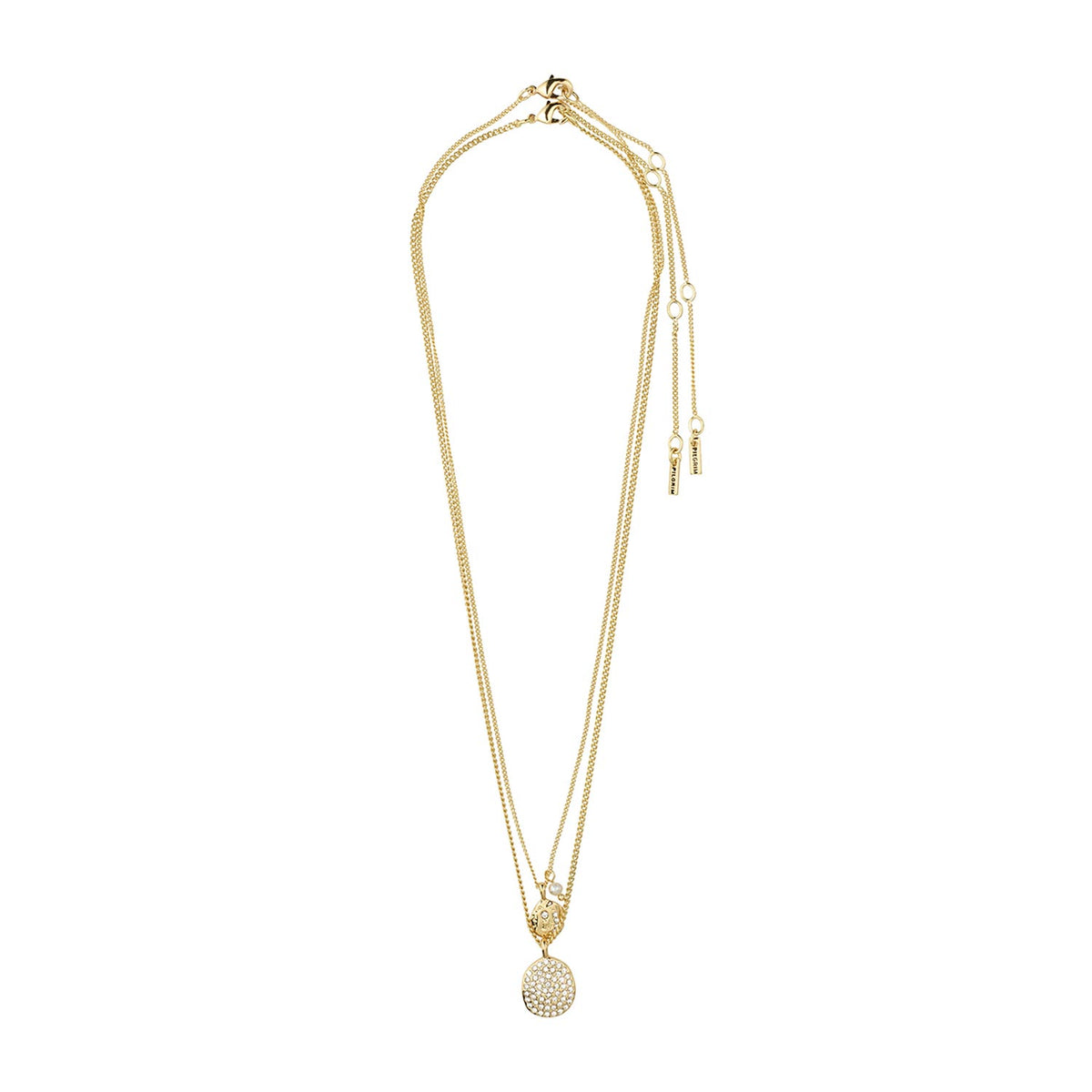Pilgrim Shift Layering Set of 2 Necklaces, Gold
