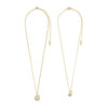 Pilgrim Shift Layering Set of 2 Necklaces, Gold