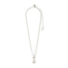 Pilgrim Shift Layering Set of 2 Necklaces, Silver