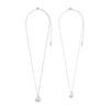 Pilgrim Shift Layering Set of 2 Necklaces, Silver