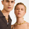 Pilgrim Shift Flat Coin Necklace, Gold
