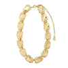 Pilgrim Shift Flat Coin Necklace, Gold