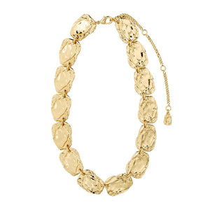Pilgrim Shift Flat Coin Necklace, Gold