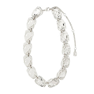 Pilgrim Shift Flat Coin Necklace, Silver