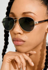 Pilgrim Sibba Pilot Sunglasses, Brown