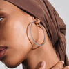 Pilgrim Sidney Large CZ Hoops, Silver