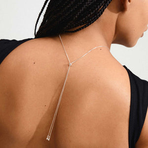 Pilgrim Sky Pearl Pendant Necklace, Silver