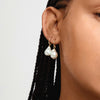 Pilgrim Sky Pearl Earrings, Gold