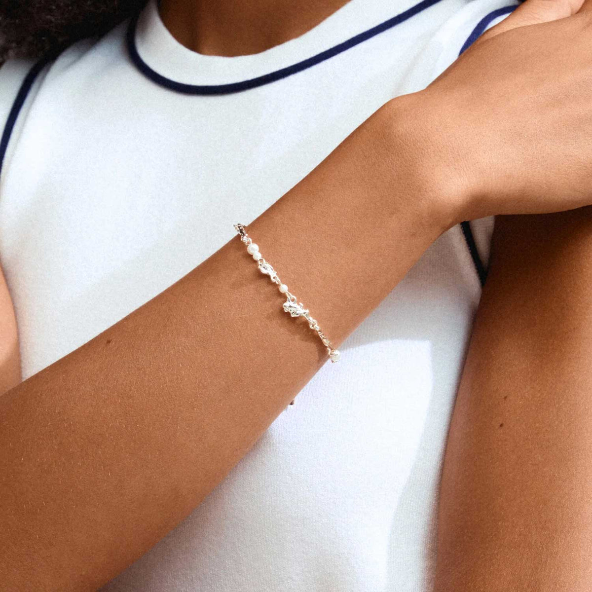 Pilgrim Sloan Pearl Bracelet, Silver