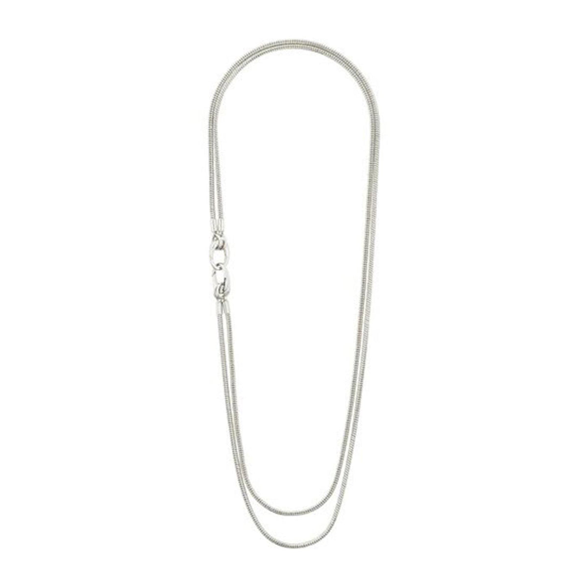 Pilgrim Solidarity Recycled Snake Chain Necklace, Silver